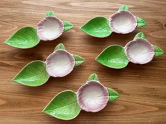 ★他の商品と合わせて購入でお買得になります!コメント下さい★【お得限定在庫1 セット限り】ピンク花葉　箸置き/薬味入れ　雛祭り　花見　豆皿/豆鉢　５個セット