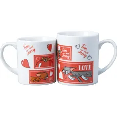 ☆ トムとジェリー/LOVE ☆ ディズニー ペアマグ ディズニー ペアマグ disney Disney マグカップ マグ カップ コップ ペア セット 食器 キャラクター カップル 夫婦 結婚祝い キャラ かわいい ギフト 贈り物