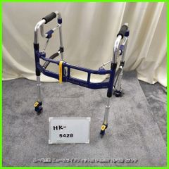 (HK-5428) ユーバ産業 ニュースライドフィットEX H-0293CT スタンダード 3インチキャスター P歩行器 歩行車 歩行補助 介護【中古】