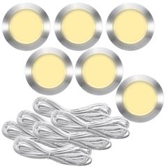 モデルノ ラ テール ダウンライト LED 12V 白 車内 車中泊 埋め込み型 キャンピングカー 天井灯 埋込型 天井照明 YM-325-DL 6個