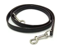 ■美品■ COACH コーチ レザー バッグ用 ショルダーストラップ 肩掛け 斜め掛け レディース ブラック系×ダークブラウン系 BL5472