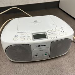 【動作確認済み】TOSHIBA 東芝CDプレイヤーラジオプレイヤーCDラジオTY-C151ホワイト