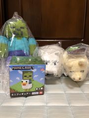 マインクラフト  ミニフィギュア1体　ぬいぐるみ3体セット