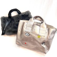 PECHINCHAR ペシンシャ バックインバッグトート ピンバッジ ファーバッグ トートバッグ 牛革