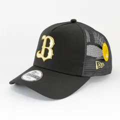 【ニューエラ正規品】KIDS 子供用 ニューエラ 帽子 キャップ Youth 9FORTY A-Frame トラッカー オリックスバッファローズ ブラック / ゴールド(商品番号：14524503)