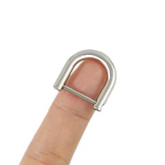 特価商品 LMAPUR U字型Dカン D型カン リング ハンドメイド アクセサリー パーツ 金具 手芸 材料 小物 ネジ式 DIY 亜鉛合金 電気メッキ 12mm (2個 シルバー)