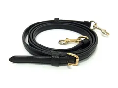 ■美品■ COACH コーチ レザー バッグ用 ショルダーストラップ 肩掛け 斜め掛け レディース ブラック系 BL6763