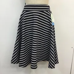 earth music&ecology スカート すきな丈スカートミディボーダー