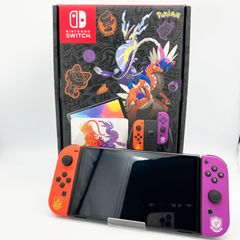 【中古・美品】Nintendo Switch 本体 ニンテンドー スイッチ　有機ELモデル スカーレット・バイオレット エディション　任天堂 ゲーム機