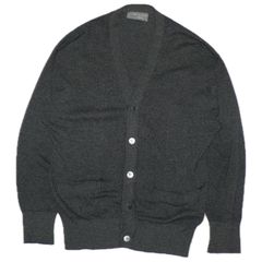 【AD1989】80s~90s Comme des Garçons Homme dark gray knit cardigan archive "田中オム"