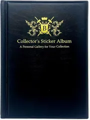 XECTROV ビックリマンチョコ・シールウエハース等ファイル 手帳型 大容量 保管 コレクション スリーブ可 48mm/52mm対応( ブラック,  ワンサイズ)