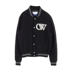 オフホワイト OFF-WHITE ブルゾン Varsity OMEH053C99FAB0021001 ブラック ウール ジャケット メンズ 新品のサムネイル