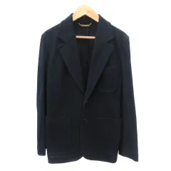 ビューティフルピープル beautiful people テーラードジャケット ミドル丈 シングルボタン 麻 リネン混 38 M 紺 ネイビー /YK7のサムネイル