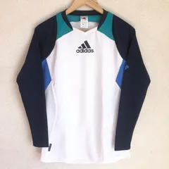 (^w^)b adidas アディダス ウインド ブレーカー 長袖 白 ホワイト 紺 ジャージ スポーツ トレーニング トラック ジャケット ウェア メッシュ トップス メンズ サイズ M