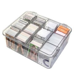 ateena カードケース トレカ ポケモンカード ケース トレカケース ポケカ カード 収納 大容量 box psa ストレージボックス A (クリア)