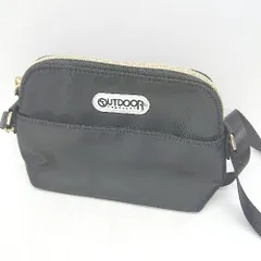 ◇ Θ美品 OUTDOOR PRODUCTS アウトドアプロダクツ ミニサイズ ショルダーバッグ ブラック系 レディース E  【1507250014195】