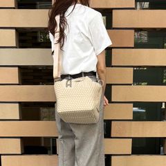 ☆6/25入荷☆ NAGHEDI ナゲディ St. Barths Small Tote 2way SN03012LD ネオプレンメッシュ トートバッグ ショルダーバッグ スモール エクリュ