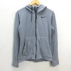 z■ナイキ/NIKE DRY-FIT フルジップパーカー【M】灰/men's/131【中古】