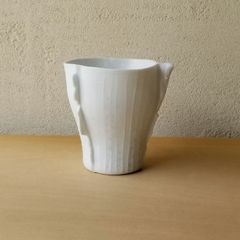 フリーカップ　青白磁 青磁 酒器 ビアマグ 作家
