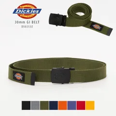 【新品・未使用】 GIベルト レディース ブランド Dickies ディッキーズ ガチャベルト カジュアル おしゃれ 幅 30mm 130 かっこいい 可愛い 穴なし ロング 長め 大きいサイズ カラーベルト カーキ 緑 DS0253Z-CPZMRのサムネイル