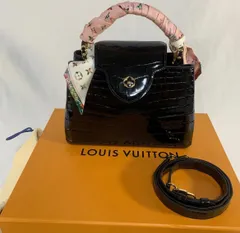 LOUIS VUITTON ルイヴィトン カプシーヌ BB クロコダイル レザー ハンドバッグ ショルダーバッグ 2WAY ブラック
