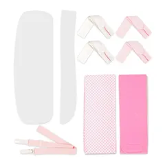 【迅速発送】あめてまり 着付けセット 9点セット 着物 全般 袴用 浴衣用 二尺袖着物用 着付け小物セット はかま レディース 卒業式 和装小物 6種 (前板/伊達締め/衿芯/着付けベルト/マジックベルト/腰紐4本) コーリンベルト 着物 振袖 訪問着 長襦袢