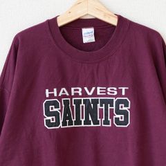GILDAN ギルダン スウェット トレーナー カレッジ 刺繍 ワッペン ワインレッド バーガンディー XLサイズ 古着【UR-0601】