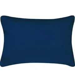 高密度(ネイビー ホテル品質 全サイズピローケース 高級綿100％ 43×63cmの枕に適用) 枕カバー AYO