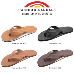 (SALE)RAINBOW SANDALS(レインボーサンダル)ビーチサンダル スリッパ クラシック レザー サーファー シングルレイヤー(薄底) メンズ 301ALTS0 