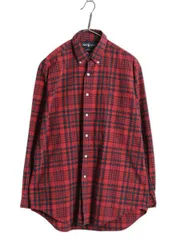 【お得なクーポン配布中!】 90s ラルフローレン チェック オックスフォード 長袖 ボタンダウン シャツ メンズ M ポロ 長袖シャツ コットン ワンポイント マルチカラー