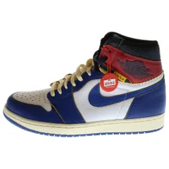 NIKE (ナイキ) ×UNION AIR JORDAN 1 RETRO HI NRG BV1300-146 ユニオン エアジョーダン1 レトロ ハイカットスニーカー マルチ  US9.5/27.5cm