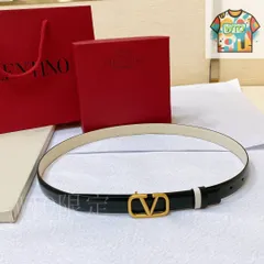 【今日WTO】VALENTINO GARAVANI ヴァレンティーノ ガラヴァーニ VLOGO SIGNATURE レザーベルト-1-PO80