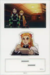 【中古】アクリルスタンド・アクリルパネル 集合(弁当箱持ち/3人) 「劇場版 鬼滅の刃 無限列車編 上映四周年記念 炎柱・煉獄杏寿郎カフェ×ufotable Cafe×マチ★アソビCAFE×ufotable DINING×ufotable CINEMA ランダ