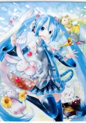 初音ミク　happyくじWチャレンジ当選品　描きおろしオリジナルのれん 駿河屋 -<中古>[当選通知書付き] 初音ミク 描きおろしオリジナル