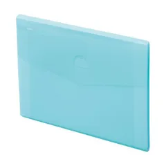 リヒトラブ soeruスリムドキュメントファイル（ヨコ型） A4 6ポケット アイスブルー A-8700-14 1セット（5冊）