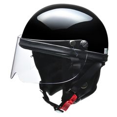 HARVE ブラック ハーフ フリーサイズ バイクヘルメット HS-2 リード工業(LEAD) -