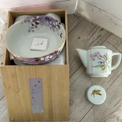 宇野千代　彩宴 盛鉢　UNO CHIYO 大吉窯/　ティーポット MELROSES EDINBURGH SCOTLAND メルローズ 紅茶のサムネイル
