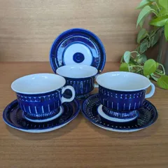 希少！アラビア☆ARABIA☆バレンシア/コーヒーカップ&ソーサー/セット アラビア バレンシア コーヒーカップ&ソーサー 北欧ヴィンテージ