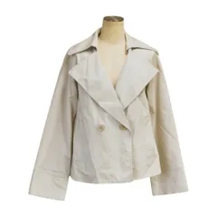 ストロベリーフィールズ STRAWBERRY-FIELDS ダブル ジャケット ライトグレー レディース F-L8373