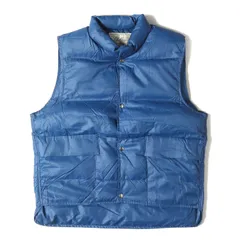 L.L.Bean エルエルビーン ベスト サイズ:L 70s 筆記体タグ リップストップ グース ダウンベスト GOOSE DOWN BERING VEST ネイビー 紺 70年代 アウター ジャケット 【メンズ】