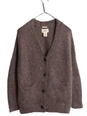 【お得なクーポン配布中!】 デニム&サプライ ラルフローレン ニット カーディガン レディース XXS / 古着 ポロ 前開き ポケット付き セーター 毛足 モヘア 混紡 ウール