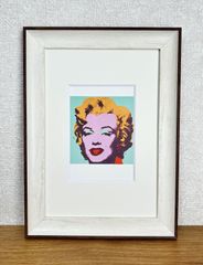 アンディ・ウォーホル☆デッドストック限定１枚◎新品額付☆マット付ポストカードフレーム◇Andy Warhol☆A4サイズ程度☆8