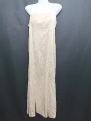 ◇ ⊂ COCODEAL ココディール バックスリット ロング キャミソールワンピース サイズ2 ベージュ系 レディース E  【1507160016302】