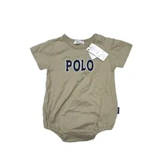1025◯ POLO baby 半袖ロンパース　未使用　80 ベージュ