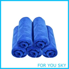 【特価商品】UL マイクロファイバー 洗車 タオル 5枚 40*60cm 吸水 速乾 クロス 中判 洗車用品 厚手 クリーニング 家事 掃除 に適用