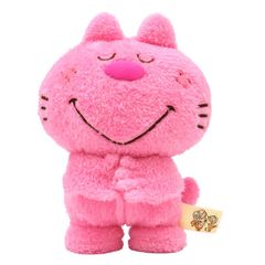 ADO MIZUMORI　水森亜土 ねこ ぬいぐるみ　Sサイズ　ピンク　 PK　213105-25　ナカジマコーポレーション