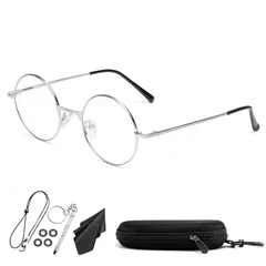 【新品】 [Soarea] おしゃれ老眼鏡 メンズ レディース 丸メガネ ブルーライトカット かわいい 老眼鏡 (シルバー, 2.50)