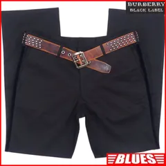 BURBERRY BLACK LABE 廃盤 バーバリーブラックレーベル パンツ スラックス ノバチェック メンズ 79 黒 ブラック フラップポケット バーバリー_ウエスト78cmから82cm一覧←SEULB屋着古← TY3986