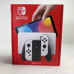 【中古美品】 未使用 Nintendo Switch 任天堂 スイッチ (有機ELモデル) Joy-Con(L) (R) ホワイト 本体 【034-250402-nm-02-fuz】