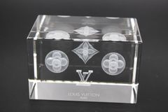 LOUIS VUITTON モノグラム クリスタル ペーパーウェイト オブジェ